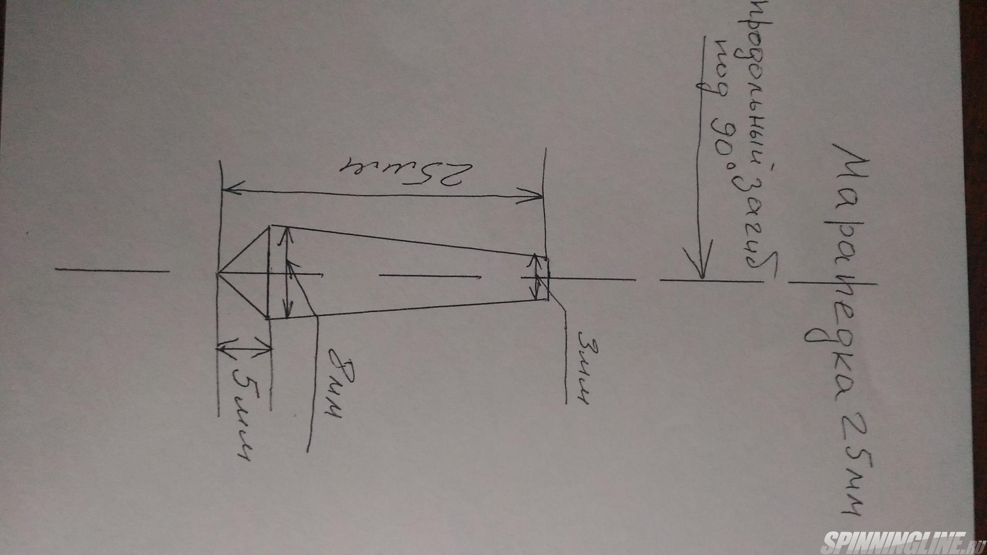 Клополистик чертеж зимняя блесна изготовление